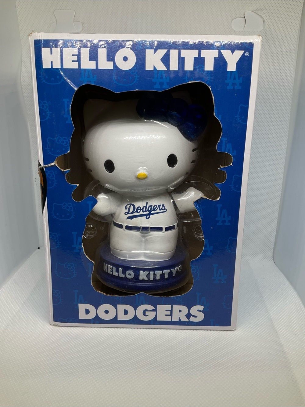 Hello Kitty Dodgers 2023 Bobblehead Lights-Up White/ Blue